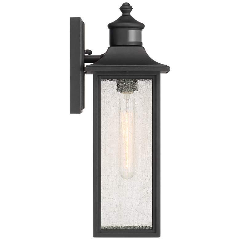 Image 6 Moray Bay 16 1/2" High Black Motion Sensor Outdoor Wall Light more views