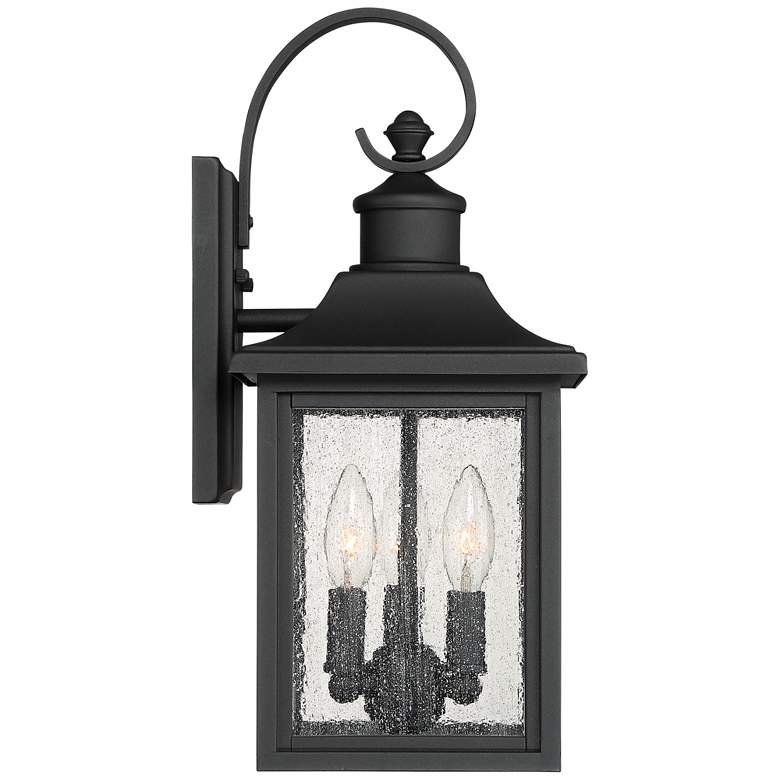 Image 7 Moray Bay 17 3/4 inch High Black 3-Light Outdoor Wall Light more views