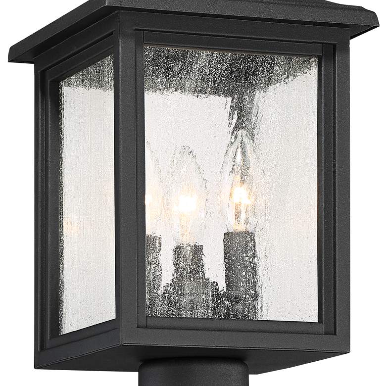 Image 3 Moray Bay 17" High Black 3-Light Post Light with Pier Mount Adapter more views