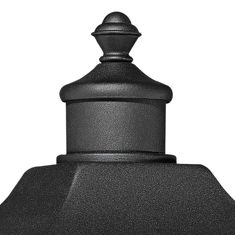 Image 4 Moray Bay 17" High Black 3-Light Post Light with Pier Mount Adapter more views