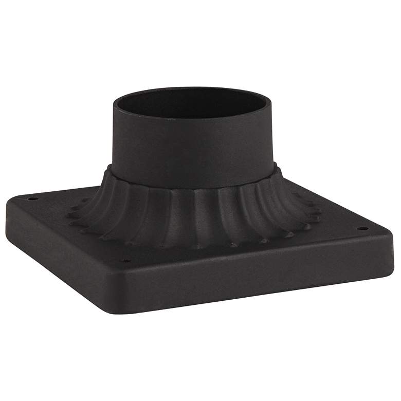 Image 5 Moray Bay 17" High Black 3-Light Post Light with Pier Mount Adapter more views