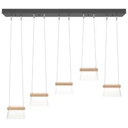 More Cowbell LED Pendant - Black - Maple Wood - Clear