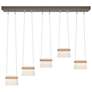 More Cowbell LED Pendant - Bronze - Maple Wood - Clear - Frosted Diffuser
