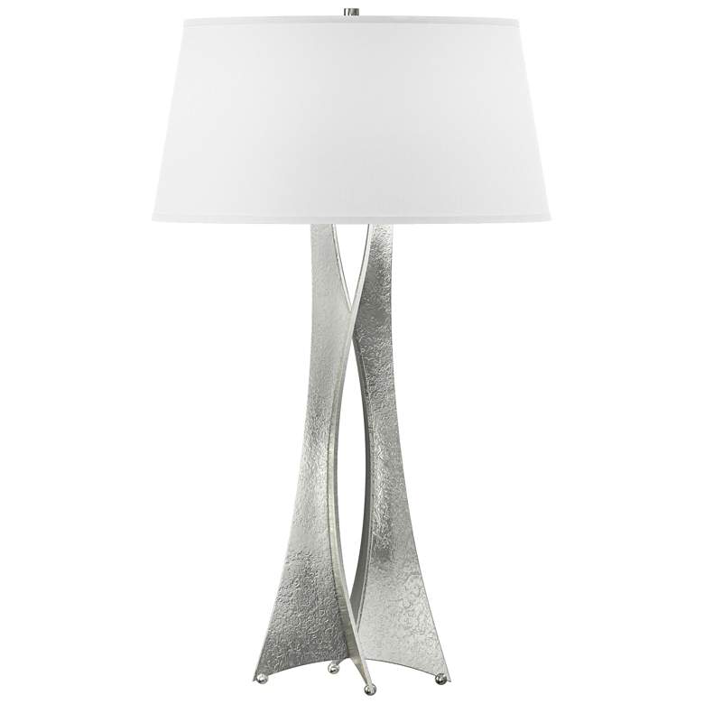 Image 1 Moreau 33.4" High Tall Sterling Table Lamp With Natural Anna Shade
