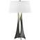 Moreau 33.4"H Tall Natural Iron Table Lamp With Natural Anna Shade