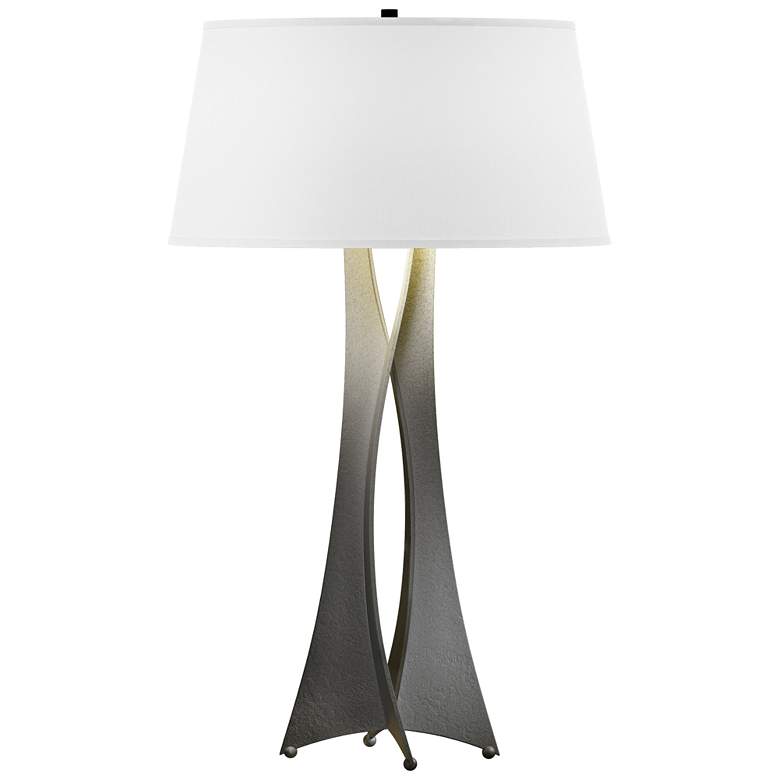 Image 1 Moreau 33.4"H Tall Natural Iron Table Lamp With Natural Anna Shade