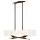 Moreau 42" Wide Bronze Pendant With Natural Anna Shade