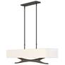 Moreau 42" Wide Natural Iron Pendant With Natural Anna Shade