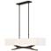 Moreau 42" Wide Natural Iron Pendant With Natural Anna Shade