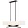 Moreau 42" Wide Oil Rubbed Bronze Pendant With Natural Anna Shade