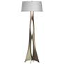 Moreau 62.6" High Soft Gold Floor Lamp With Natural Anna Shade