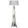 Moreau 62.6" High Sterling Floor Lamp With Flax Shade