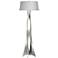 Moreau 62.6" High Sterling Floor Lamp With Natural Anna Shade