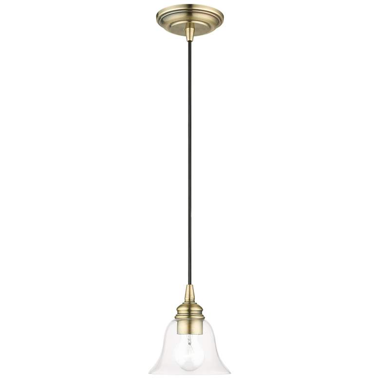 Image 1 Moreland 1 Light Antique Brass Single Pendant