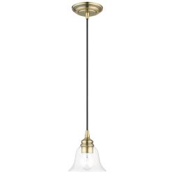 Moreland 1 Light Antique Brass Single Pendant