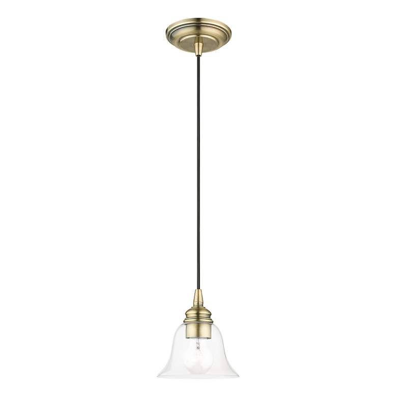 Image 3 Moreland 1 Light Antique Brass Single Pendant more views