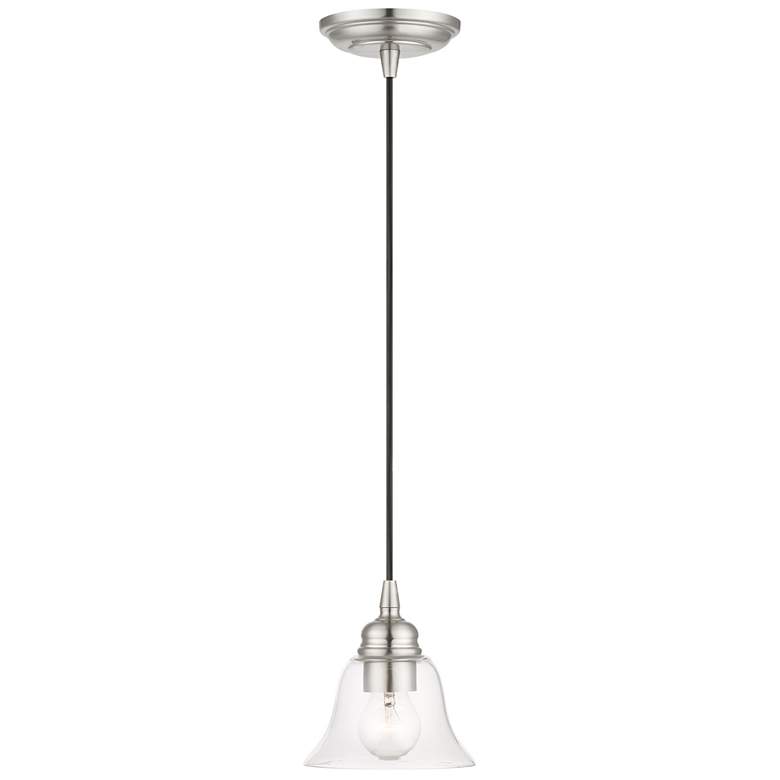 Image 1 Moreland 1 Light Brushed Nickel Single Pendant