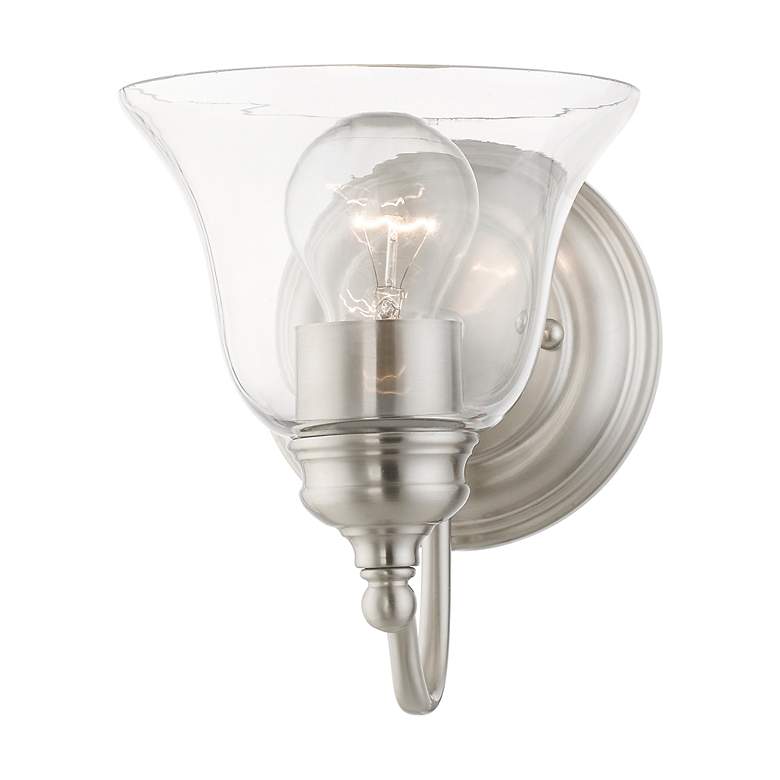 Image 3 Moreland 1 Light Brushed Nickel Vanity Sconce more views