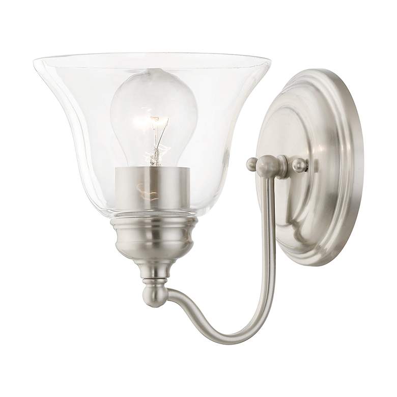 Image 5 Moreland 1 Light Brushed Nickel Vanity Sconce more views