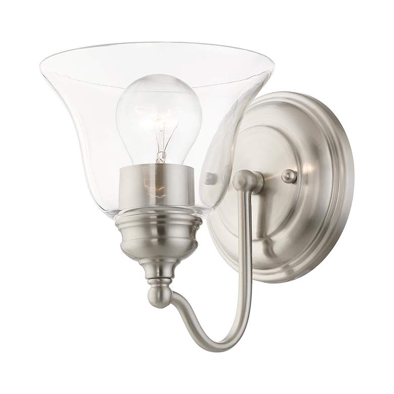 Image 6 Moreland 1 Light Brushed Nickel Vanity Sconce more views