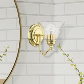 Moreland 1 Light Polished Brass Vanity Sconce Moreland 1 Light Polished Brass Vanity Sconce