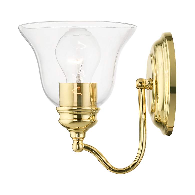 Image 6 Moreland 1 Light Polished Brass Vanity Sconce more views