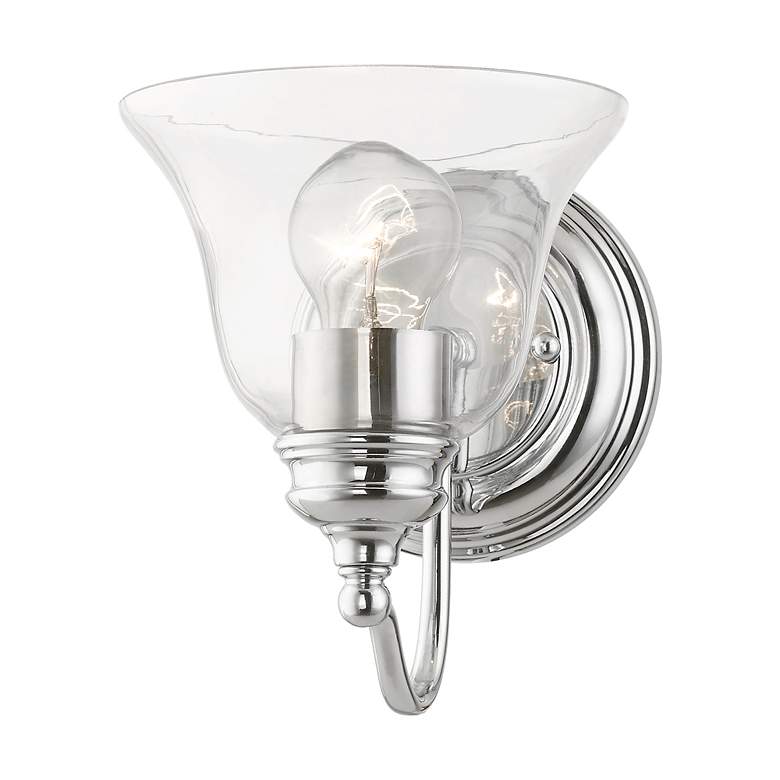 Image 3 Moreland 1 Light Polished Chrome Vanity Sconce more views