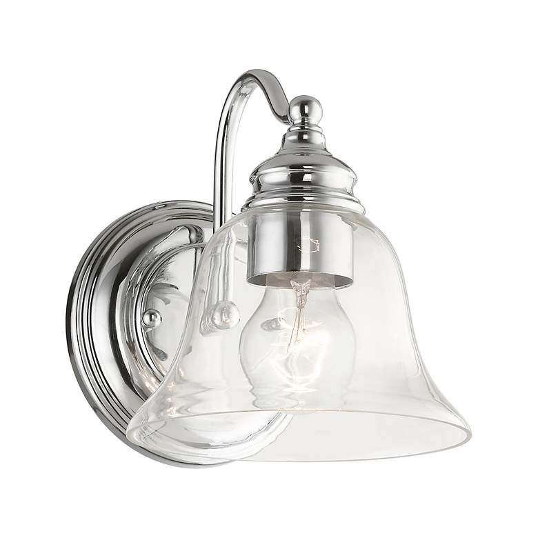 Image 4 Moreland 1 Light Polished Chrome Vanity Sconce more views