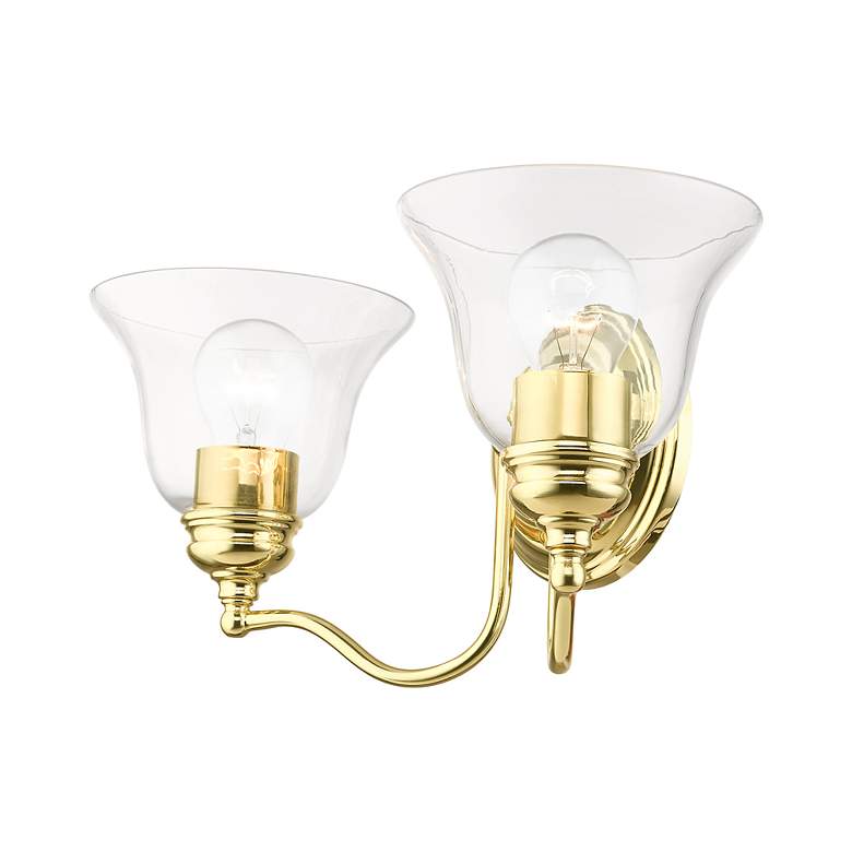 Image 6 Moreland 2 Light Polished Brass Vanity Sconce more views