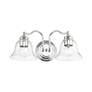 Thumbnail3 of Moreland 2 Light Polished Chrome Vanity Sconce more views