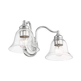 Image5 of Moreland 2 Light Polished Chrome Vanity Sconce more views