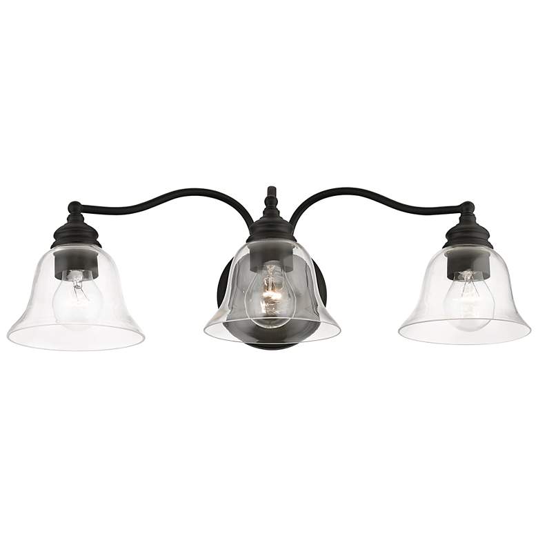 Image 5 Moreland 24" Wide Black 3-Light Vanity Bath Light more views