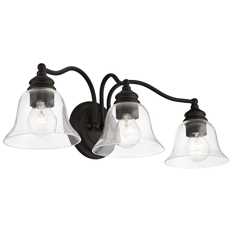 Image 6 Moreland 24" Wide Black 3-Light Vanity Bath Light more views