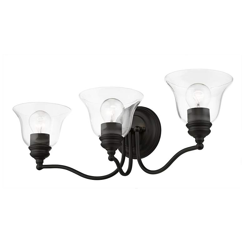 Image 7 Moreland 24" Wide Black 3-Light Vanity Bath Light more views
