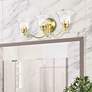 1_Moreland 24" Wide Polished Brass 3-Light Vanity Bath Light