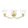 3_Moreland 24" Wide Polished Brass 3-Light Vanity Bath Light more views