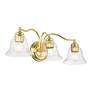 5_Moreland 24" Wide Polished Brass 3-Light Vanity Bath Light more views