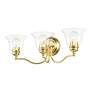 6_Moreland 24" Wide Polished Brass 3-Light Vanity Bath Light more views