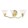 7_Moreland 24" Wide Polished Brass 3-Light Vanity Bath Light more views