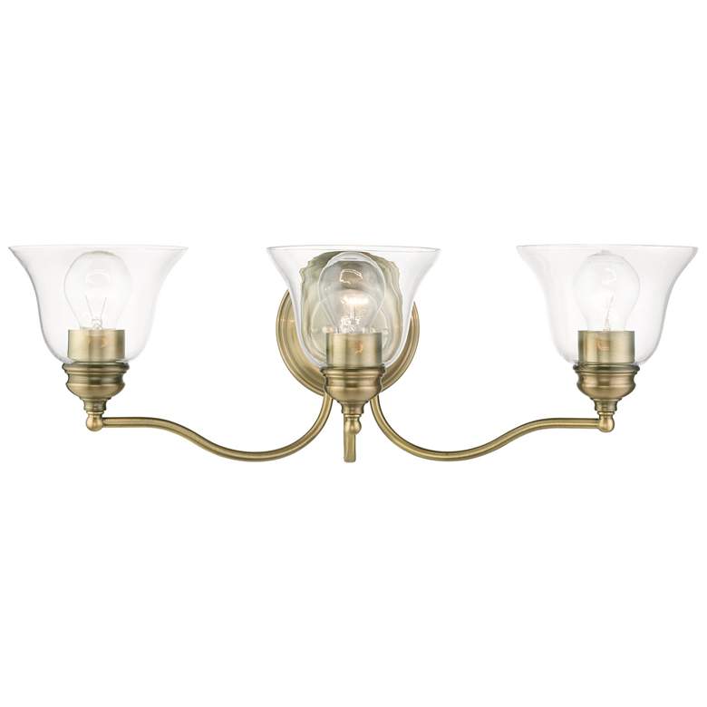 Image 1 Moreland 3 Light Antique Brass Vanity Sconce