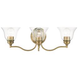 Moreland 3 Light Antique Brass Vanity Sconce