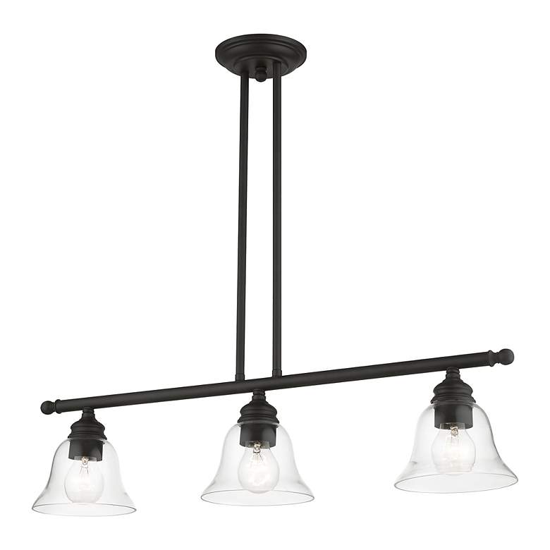 Image 4 Moreland 3 Light Black Linear Chandelier more views