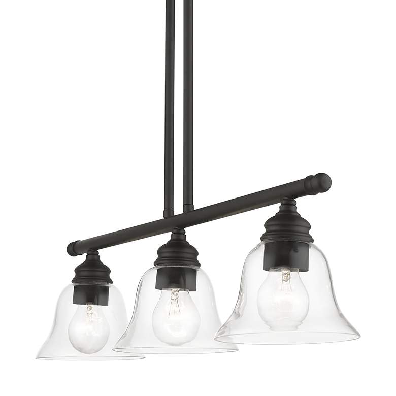 Image 5 Moreland 3 Light Black Linear Chandelier more views