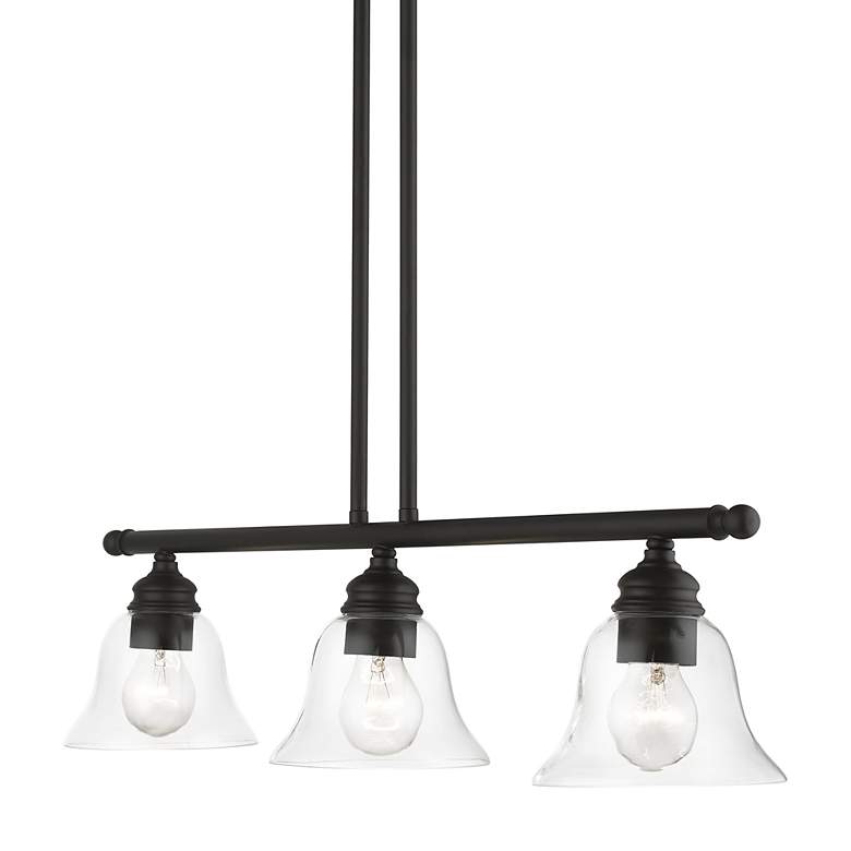 Image 6 Moreland 3 Light Black Linear Chandelier more views