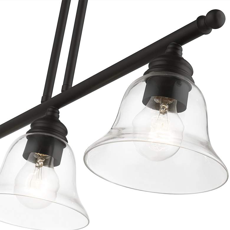 Image 7 Moreland 3 Light Black Linear Chandelier more views