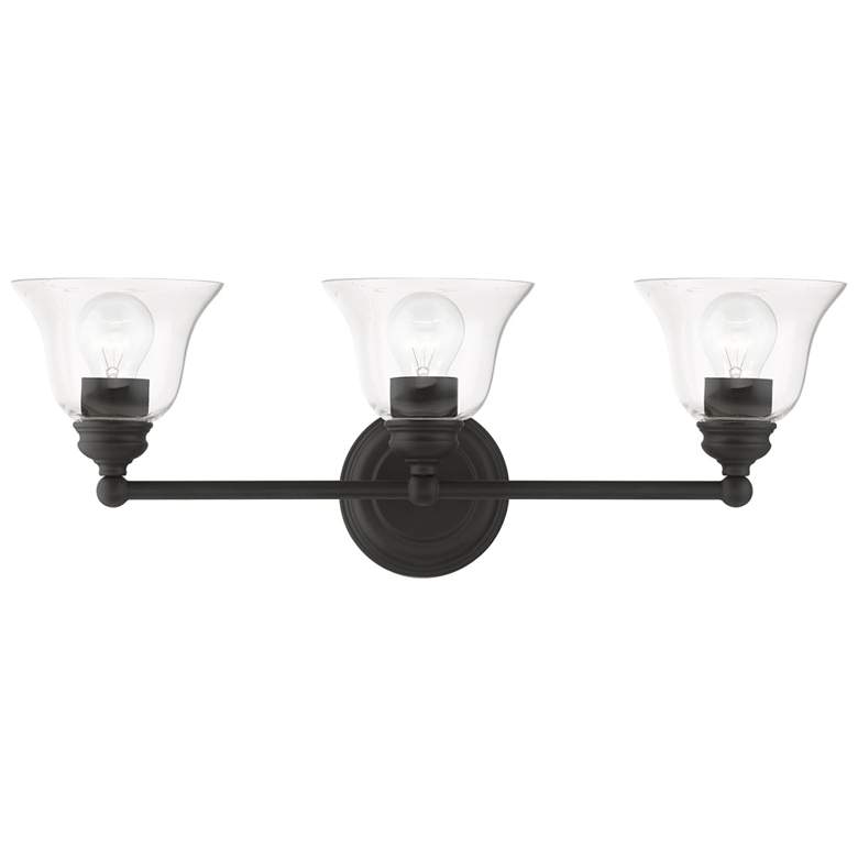 Image 1 Moreland 3 Light Black Vanity Sconce
