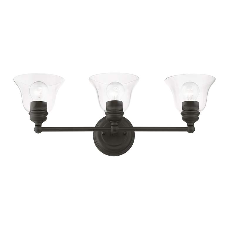 Image 4 Moreland 3 Light Black Vanity Sconce more views