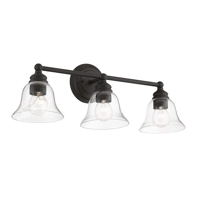 Image 6 Moreland 3 Light Black Vanity Sconce more views