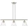 2_Moreland 3 Light Brushed Nickel Linear Chandelier