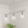 1_Moreland 3 Light Brushed Nickel Linear Chandelier